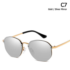 3579 BLAZE Style Round Metal Sunglasses