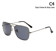 Load image into Gallery viewer, 3136 CARAVAN Style Polarized Square Aviation Sunglasses