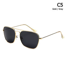 Load image into Gallery viewer, 3136 CARAVAN Style Polarized Square Aviation Sunglasses